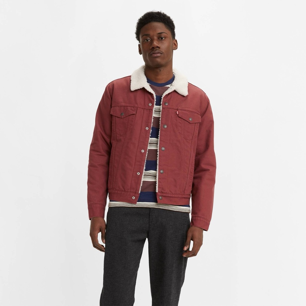 Levi's Men's Red Sherpa Jacket